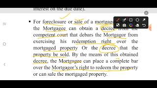 Rights of a Mortgagee Part 1 [upl. by Uy]