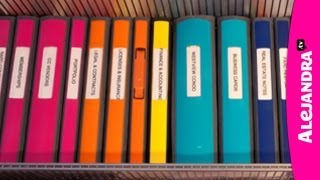 Binder Organization  Best Binders amp Dividers to Use for Home Office or School Papers [upl. by Jourdain]