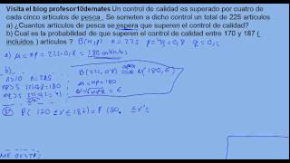 Aproximación de binomial a normal 13 corrección yates continuidad ejercicio [upl. by Atiuqet590]