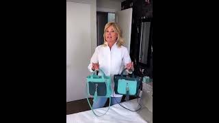 Anthea Turner with her Sarah Haran Mini D Totes [upl. by Atteroc]