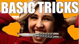 Butterfly Knife Tricks for Beginners 1 Basic Opens [upl. by Coffee]