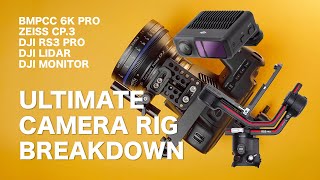 BMPCC6K Pro Camera Rig Breakdown  DJI RS3 Pro  LiDAR  Zeiss CP3  DJI Bright Monitor [upl. by Ttcos]