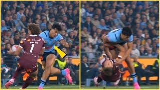 State of Origin Joseph Suaalii sent off for BRUTAL TACKLE on Reece Walsh [upl. by Laws707]