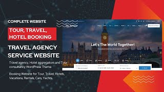 Tour Travel Hotel Booking Website  Travel Agency Package Selling Complete Theme  MyTravel Theme [upl. by Ecallaw]