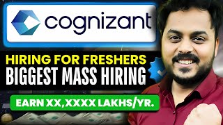 Finally Cognizant Mass Hiring Announced💪  OFF Campus Drive  Fresher Jobs🔥 [upl. by Ettenahs]