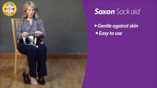 Soxon  Helping You Put On Socks  Dressing Sock and Stocking Aid Hospital Direct [upl. by Adilen153]