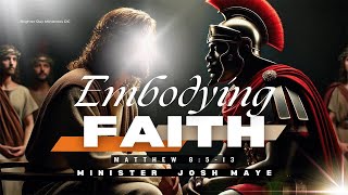 Embodying Faith  Minister Josh Maye  Brighter Day Ministries DC [upl. by Aihsenek855]