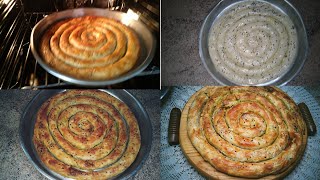 محنشة مالحة بالخضر وللحم المفروم   Rotolo croccante ripieno di carne e verdure [upl. by Elleryt769]