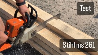 Test Stihl ms261  chainsaw test [upl. by Llert376]