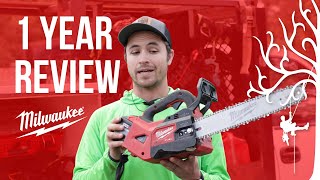 Milwaukee Chainsaw Long Term Review 1 Year Professional Use The Good the Bad and the Heavy [upl. by Mahon924]