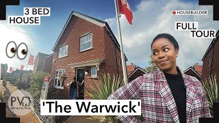 Touring a SPACIOUS 3Bed New Build House Tour UK  Property Vlogs  Redrow Homes The Warwick ShowHome [upl. by Leasim573]