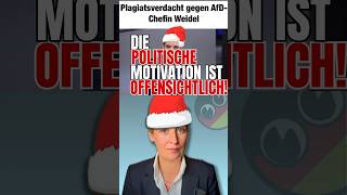 Alice Weidel zu den Plagiatsvorwürfen ihrer Doktorarbeit shorts afd weidel [upl. by Halihs24]