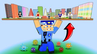 KEREM KOMİSER BİZİ KORUMAK İÇİN ŞEHRİ HAVAYA KALDIRDI😱  Minecraft [upl. by Aidualk]