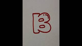 How to write alphabet B in bubble letter [upl. by Virgy816]