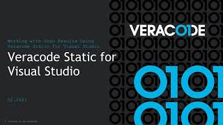 Working with Scan Results Using the Veracode Visual Studio Extension [upl. by Pik881]