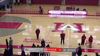 Hazleton Area Lady Cougars vs Pittston Lady Patriots Varsity Basketball [upl. by Dav]