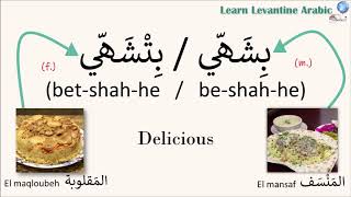 Food in Levantine Arabic Compliment Food and Say Thank You  Conversation Skills [upl. by Annette]