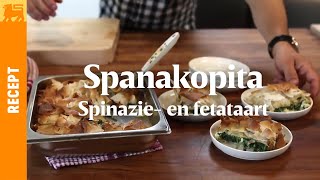 Spanakopita  spinazie en fetataart [upl. by Bazluke]