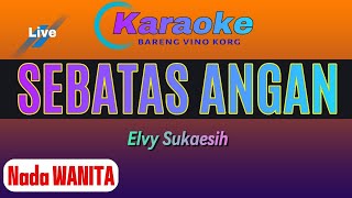 Elvy Sukaesih SEBATAS ANGAN KARAOKE  Nada Wanita [upl. by Drawd]