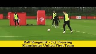 Ralf Rangnicks Manchester united gegenpressing training [upl. by Lynnette697]