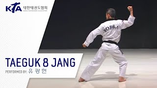 Taeguk 8 Jang Yoo Gwanghyun KTA Korea Taekwondo Association [upl. by Niuqaoj]