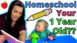 HOW TO TEACH A 1YEAROLD  Homeschool Routine for a 1 Year Old 1215 Months [upl. by Nedah834]