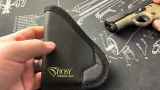 GunGear ReviewSticky Holsters SM5 pocketiwb for Sig p938p365Kimber micro 9 kahr cm9 glock42 [upl. by Tiphani743]