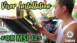 How to install VISOR for MSI 125  Visor Installation [upl. by Ynej297]