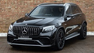 2018 MercedesAMG GLC 63 S 4MaticObsidian Black Walkaround Interior amp exhaust sound High Quality [upl. by Acinat]