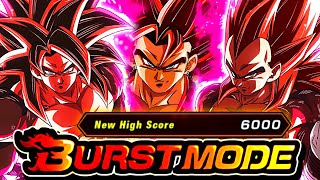 LB SSJ4 GOKU AND VEGETA BURST MODE SHORT VERSION  DBZ Dokkan Battle Global [upl. by Lleneg]