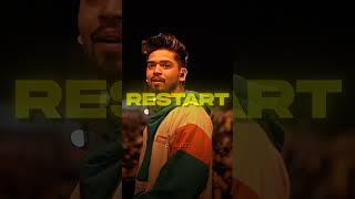 RESTART  Raftaar X Paradox  Lyrical edit shorts dhh raftaar restart paradoxsong mtvhustle [upl. by Arutek]