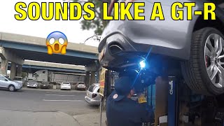 GENESIS COUPE 38 MUFFLER DELETE LOUD AF [upl. by Darach]