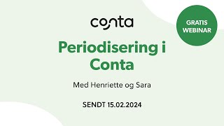 Webinar Periodisering i Conta [upl. by Kolosick]