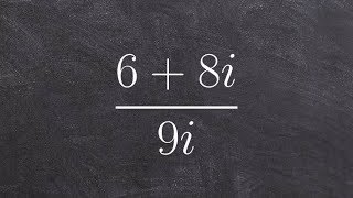 Algebra 2  Why do we rationalize the denominator with complex numbers 6  8i9i [upl. by Carolann]