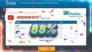 Marlins Test For Seafarer Score 88 [upl. by Monk]