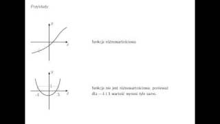 Różnowartościowość funkcji [upl. by Anomar]