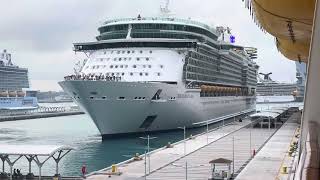 Cruise Ship Horn Battle in Nassau [upl. by Rochette]