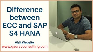 Difference between ECC and SAP S4 HANA  SAP ECC vs SAP S4 HANA [upl. by Nohshan]