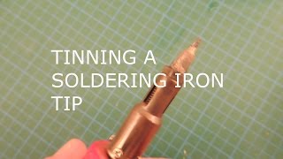 Tinning A Soldering Iron TIP [upl. by Yror713]