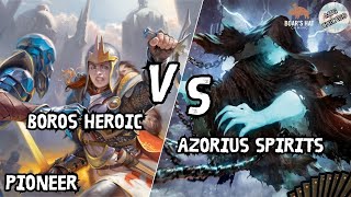 Boros Heroic VS Azorius Spirits MTG Pioneer [upl. by Anaira]