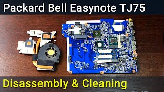 Packard Bell Easynote TJ75 Disassembly Fan Cleaning and Thermal Paste Replacement Guide [upl. by Ewan190]