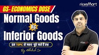 GS Dose  Economics  Normal Goods VS Inferior Goods  By Akhilesh Sir [upl. by Dahle]