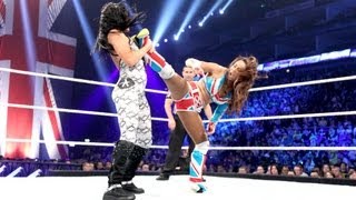 Layla vs Aksana SmackDown April 26 2013 [upl. by Einahpetse]