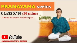 Sivananda Pranayama Series  Class 5 [upl. by Alegnave609]