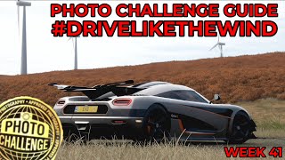 Forza Horizon 4  Photo Challenge Guide Week 41  DRIVELIKETHEWIND Moorhead Wind Farm [upl. by Ladnar]