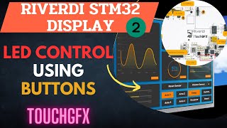 Riverdi STM32 Display 2 How to control LED using Buttons on the Display [upl. by Ahseina]