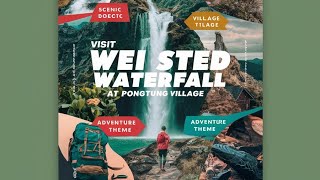 VISIT WEI STED WATERFALL AT PONGTUNG VILLAGEMEGHALAYA WATERFALL DISCOVERE MEGHALAYAS BEAUTY [upl. by Evot]