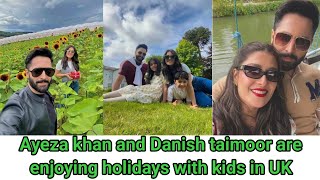 Ayeza khan and danish taimoor are enjoying holidays with kids in UK  ayeza khan [upl. by Onia148]