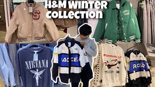 HampM MEN’S WINTER COLLECTION  HampM WINTER COLLECTION HAUL 2023  VARSITY JACKETHOODIESPORTS JACKET [upl. by Eelaroc603]