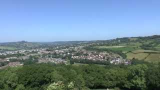 Honiton from Roundball Hill on clear sunny day Full HD 1080p [upl. by Mich]